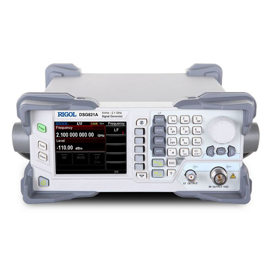 RIGOL DSG821A-OCXO RF Signal Generator, 9kHz to 2.1GHz, 0.01Hz Res, IQ, OCXO Clock, DSG800A Series