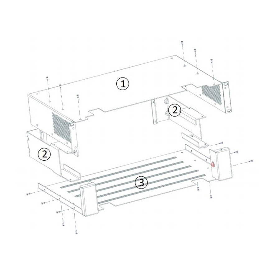 Rohde & Schwarz ZZA-GE23 Rack Adapter, 2 HU 19 inch, NGP800 Series