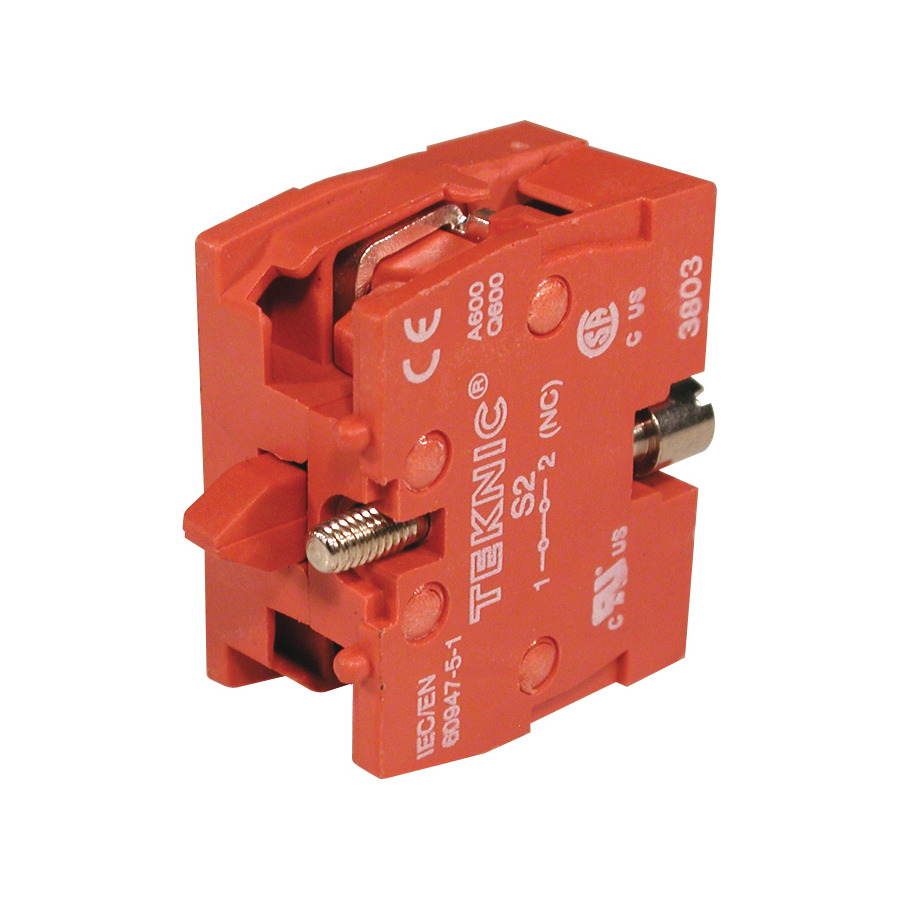 Altech S2 Switch Contact Block, Panel Mount, NC, Silver Contacts JensenTools