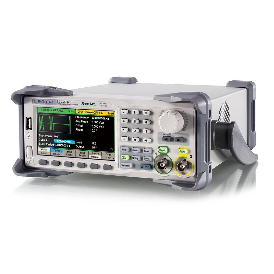 Siglent SDG2122X Function/Arbitrary Waveform Generator, 2 CH, 120MHz, SDG2000X Series