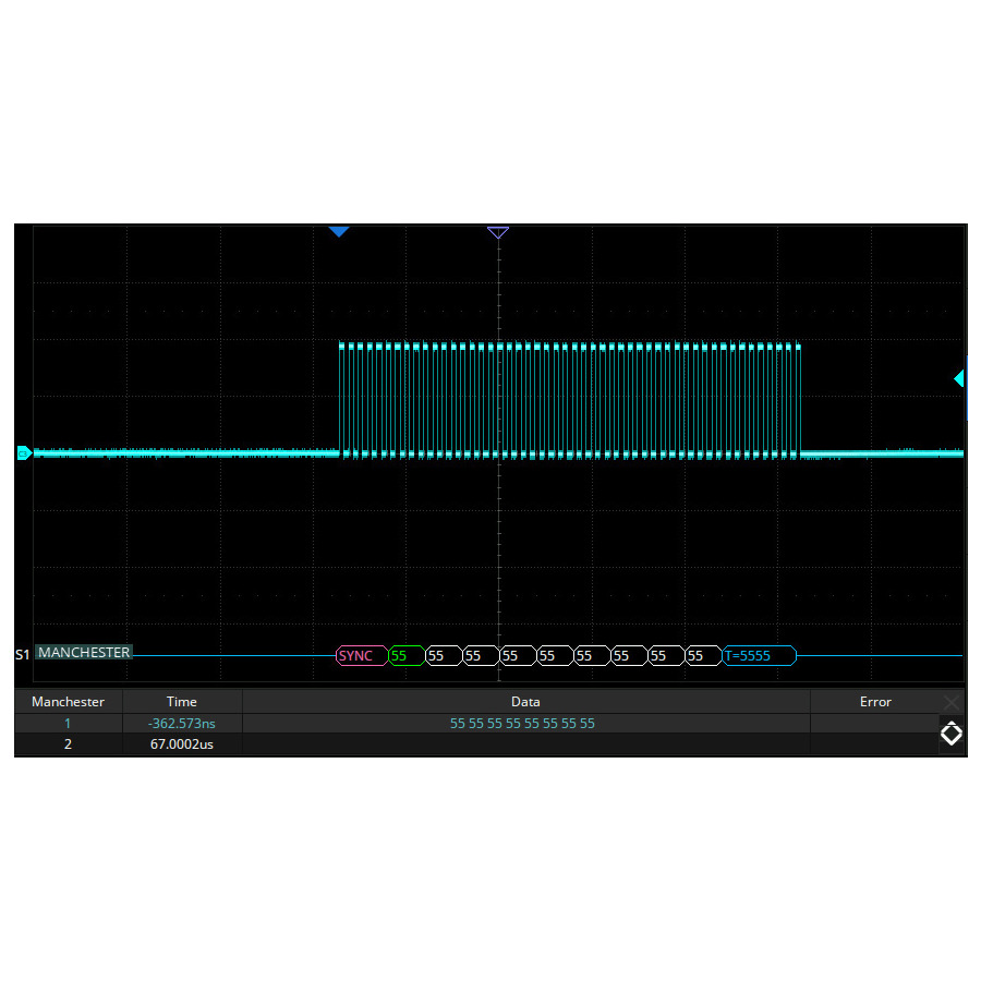 Siglent SDS-5000X-Manch Manchester Decode Oscilloscope Software Option, SDS5000X Series