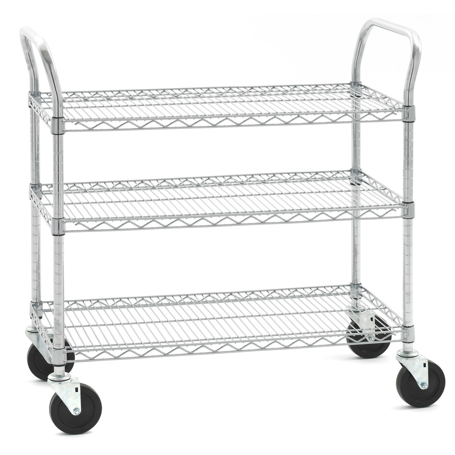 Techni-Pro TST-WUC2430-3 Mobile Utility Cart, 24" X 30", Steel, 3-Shelf