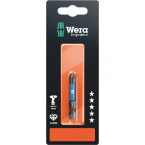 Wera Tools 05059615001 Bit, 840/4 Z, Hex-Plus, for Socket Head