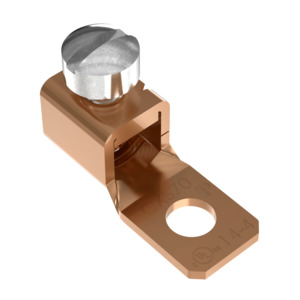 Panduit CXS70-14-C Copper Compression Lug, 1 Hole, 1/4Dia, Sngl Barrel ...