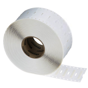 Panduit H050X025H1T-B Heat Shrink Label, 0.5" X 1/8", White, 1 Roll ...