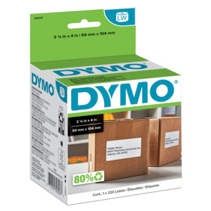 Dymo Polypropylene Shipping Labels, 30256, 1763982