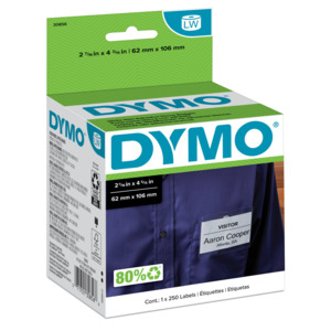 Dymo Polypropylene Shipping Labels, 30256, 1763982