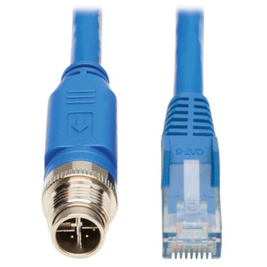 Tripp Lite NM12-602-05M-BL Ethernet Cable, M12 X-Code Cat6 1G UTP