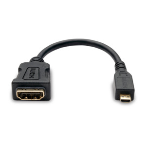 Tripp P142-06N-MICRO Micro to HDMI Adapter for Ultrabook/Laptop/Desktop PC - D M/F), 6 in. (15.2 cm) Techni-Tool