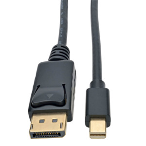 Tripp Lite P583-003-BK Mini DisplayPort to DisplayPort Adapter Cable (M ...