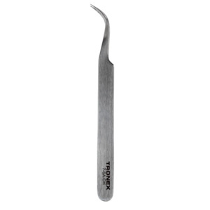 Tronex 7-SA-CH Precision Tweezers, Curved Tip, Very Fine, Style 7