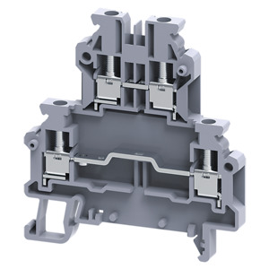 Altech ODL2.5 Terminal Block, DIN, Screw, Double Level, 25A, Gray, CY ...