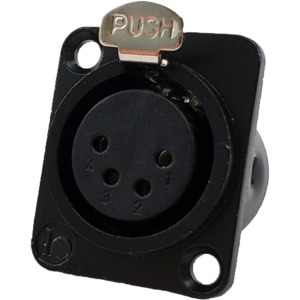 Io Audio Technologies IO-XLR4-F-BK-JL