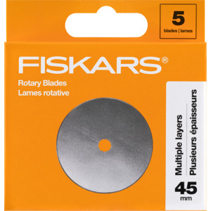 Fiskars 1065947 Rotary Blades, 45mm, High-grade, Precision-ground