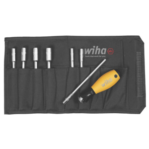 Wiha Tools 76085 Inch Nut Drivers Power Blades Set – 9-Piece SAE – Made In Taiwan