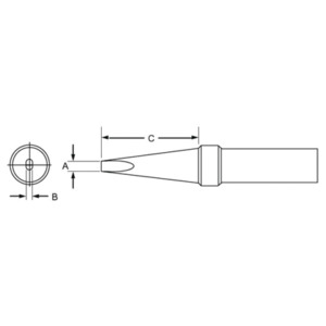 thumbnail image 2 of Weller PTH7 Soldering Tip - Screwdriver Style, 0.0313 Inch, Iron Plated Copper, For WTCPT 2 of 4