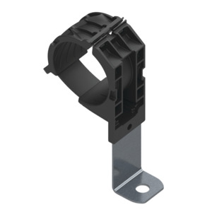 Hellermann Tyton North America 151-01523 Ratchet P Clamp, 1.42"-2.01" Bundle Dia., 90? Long Length, 0.51" Hole Dia., PA66HIRHSUV, Black, 1.37" Width, 7.69" Length (Pack of 140)