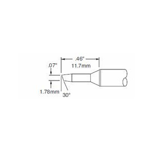 Metcal STTC-105 Tip 30 Conical Bevel1/16 in., STTC Series | JensenTools