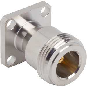 Amphenol RF 172361-10 RF Connector, N-Type, Jack, 4-Hole Flange, Flat ...