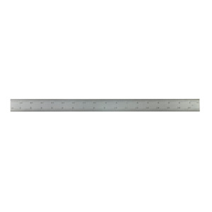 Mitutoyo 182-126 Ruler, Rigid, 12/300mm, 1 Wide, Stainless Steel, Satin  Chrome Finish, Series 182