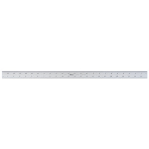 Mitutoyo 182-165 Ruler, Rigid, 24/600mm, 13/16 Wide, Stainless Steel,  Satin Chrome Finish