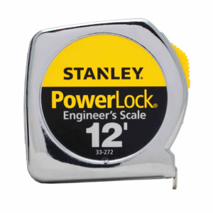 Stanley 1/2 X 12' Powerlock-in/Decimal Pocket Measuring Tape Rule