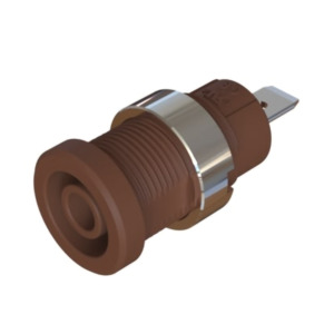 Cal Test Electronics CT4397-08-3 Sheathed Jack, 4mm, 4.8mm, Panel