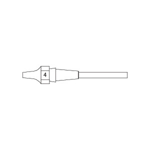 Weller XDS4 Desoldering Tip, XDS4 ,1.2 x 2.5mm. 10.5mm | Techni-Tool