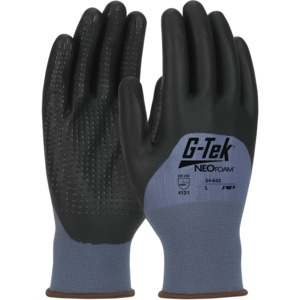 G Tek Xxl Gloves Seamless Knit Nylon Neofoam Coat Micro