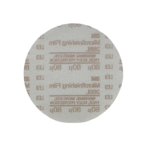 3M 7000120372 Hookit Microfinishing Film Disc 268L, 80 Mic, Type D, 5 ...