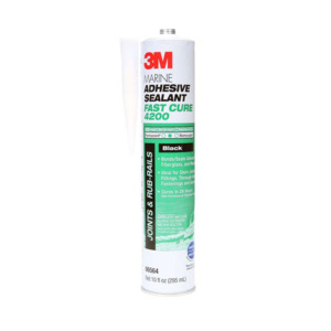 3M 7000120497 Marine Adhesive Sealant 4200FC Fast Cure, Black, 295 mL ...