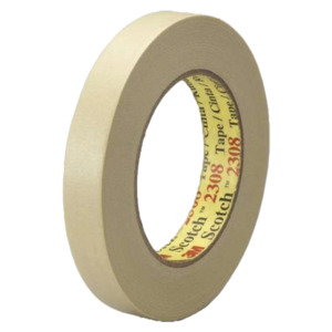 3M 7000124180 Masking Tape 2308, Tan, 96 mm x 55 m, 5.3 mil, 8/Case ...