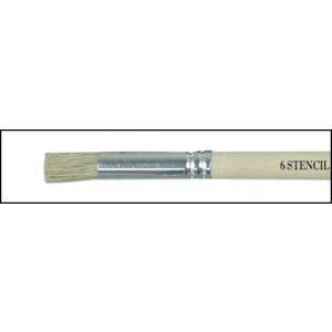 Artist Stencil Brush Size 4 White 1501-04000 - Gordon Brush