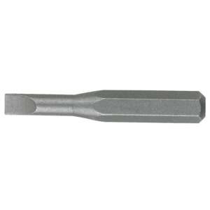 Wiha 75008 Insert Bit, Slotted, Micro, 0.8mm Tip Size, 28mm Over