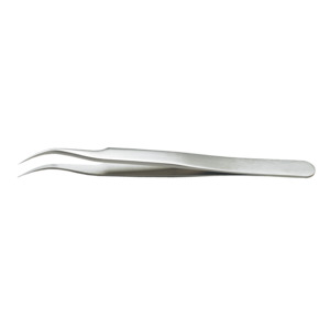 Stainless Steel High Precision Tweezers Style 7 with Very Fine and Curved  Tips