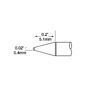 UFTC-7CH12 - Metcal - Soldering Iron Tip, Chisel, 1.2 mm