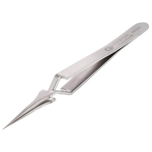 Techni-Pro 116-528 Tweezers, Reverse-Action, Fine, 4.75