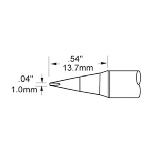 Metcal STV-CH10AR Soldering Tip, Chisel, 1.5 mm (0.059