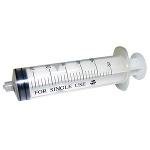 Jensen Global JG50CC-LL-5 Luer Lock Calibrated Manual Assembled Syringe,  50cc (Bag of 5)