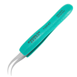 本物の Excelta 5-CO-ET Tweezers, Straight, Tapered Ultra Fine Point 小物