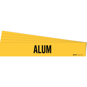 TestEquity: Brady 171500 ALUM Pipe Marker Style 1 Black on Yellow 1 per ...