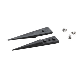 Ideal-Tek 251.SA.1 ESD Plastic Tip Tweezers, Style 251, Carbon Fiber Tips, Wide, Flat, 4.6