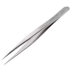 Vomm Precision Tweezers 1-SA, Straight, Very Fine Tips, 4.7 inch, Stainless  Steel