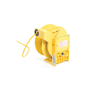 Molex 92433-3080 Woodhead POW-R-MITE Industrial Duty Cable Reel, 12/3 SOW,  15.27m (50.0') Cord Length with 20A Pendant Outlet Box and Ball Stop