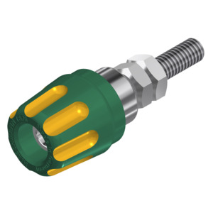 SKS Hirschmann Test & Measurement PK 10 A gelb/grun, yellow/green