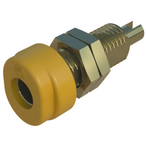 SKS Hirschmann Test & Measurement BUG 10 gelb / yellow Au