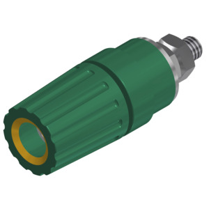 SKS Hirschmann Test & Measurement PKI 110 gelb/gruen, yellow/green