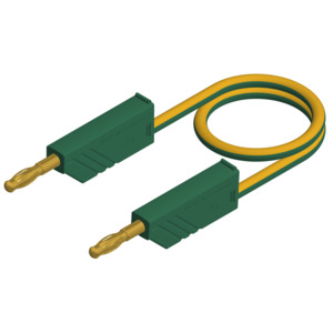 SKS Hirschmann Test & Measurement MLN 100/2,5 gelb/gruen, yellow/green Au