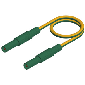 SKS Hirschmann Test & Measurement MLS SIL GG 200/1 gelb/grun Yellow/green