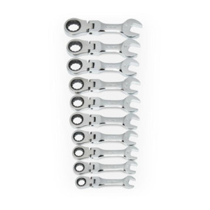 GEARWRENCH 9550 Combination Wrench Set, Ratcheting, 10 Pieces, 12